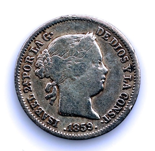 Isabel 1 réal 1859 - isabel, ii