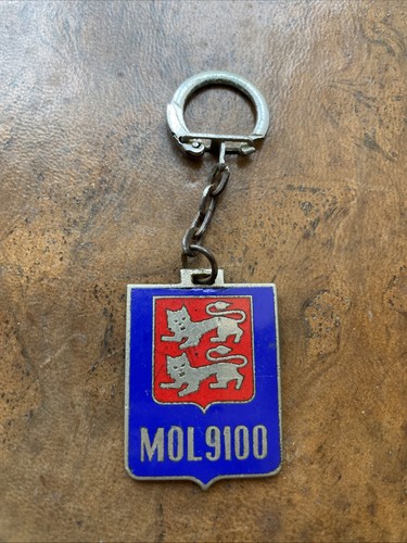 Porte cle métal émail mol - -,