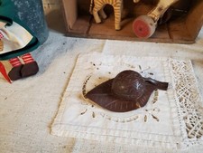 ancien encrier  en bois forme