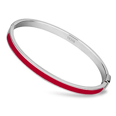 Red line bangle stainless - red,