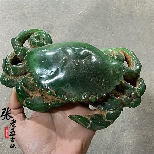 Antique style jade - antique, crab