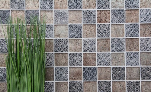 Mosaïque carreau translucide