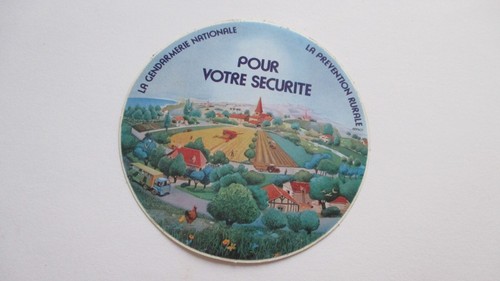 Sticker vintage gendarmerie - vintage,