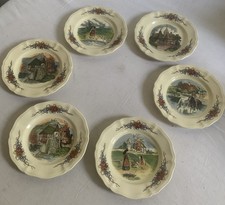 6 Assiettes A Dessert Differentes Anciennes Obernai H Loux