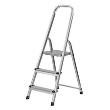 Escabeau en alu 3 marches - pliable - Echelle D17204