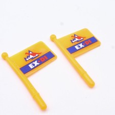 3206 Playmobil Lot de 2 Drapeaux Expédition Polaire EX DI