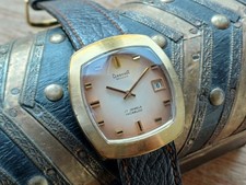 Montre suisse mécanique homme DREFFA pl OR date PESEUX 7046 - révisée garantie