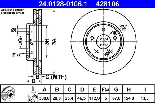 Brake disc chrysler - chrysler, crossfire