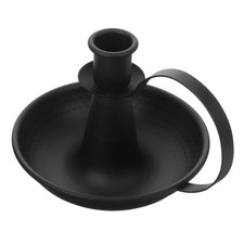 Plateau porte-bougie en fer - Bougeoir romantique rond pour dîners,