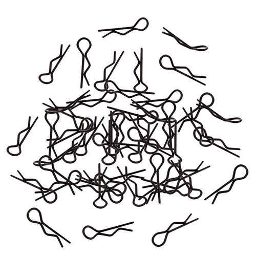 Clips noirs forme r - noirs,