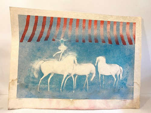 œuvre estampe chevaux paul - estampe,
