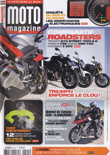 Moto magazine 295 triumph - moto,