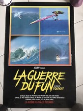 Affiche surf la guerre du fun vintage