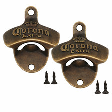 Ouvre-bouteille mural métal