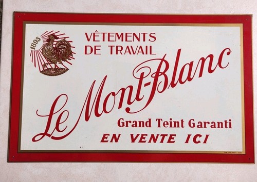 Ancienne plaque publicitaire