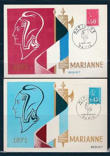 Carte 1er jour marianne - 1er, de