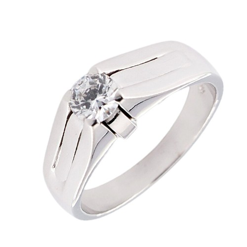 Bague solitaire homme - bague,