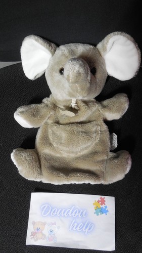 Doudou marionnette éléphant - doudou,