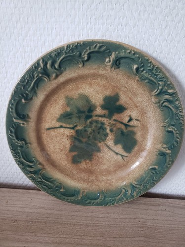Assiette barbotine decor - barbotine,