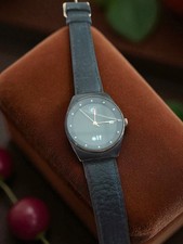 Montre publicitaire vintage homme Elf ancienne, collection rétro, objet d’occasi