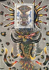 AG49 carte 1er jour tableau la tapisserie de Lurçat 23 Aubusson 1966