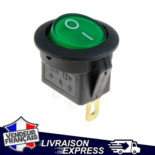 Interrupteur bascule vert - interrupteur, a