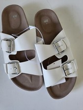 H&M Claquettes blanches double