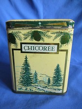 boite à chicorée métal tin
