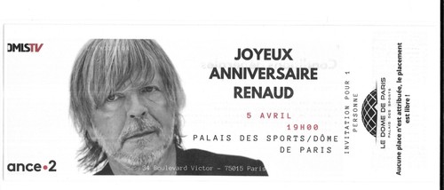 Rare ticket billet concert - /,