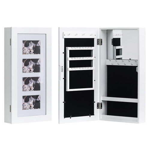 White wall mount jewellery - white,