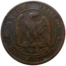 10 Centimes NAPOLÉON III 1861