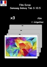 Lot 3 Films Protection Ecran Samsung Galaxy Tab S 10.5 T800 T805 + Lingettes