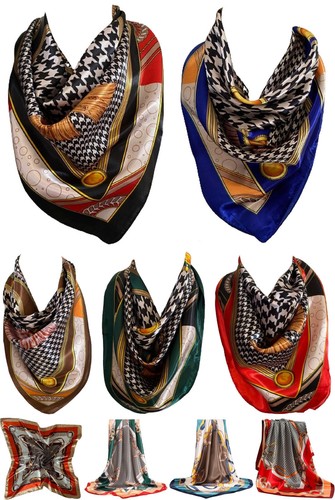 Foulard carré satin - foulard, en
