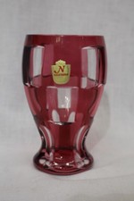 Nachtmann Antika Bleikristall Ruby Red Crystal Water Glass 5 1/2" Goblet