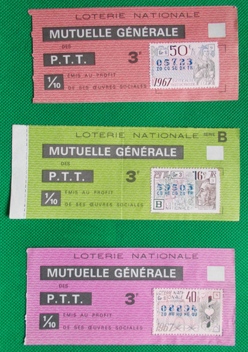 Lot billets loterie - lot, de