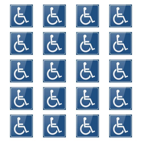 20pcs handicapés signes - 20pcs, de