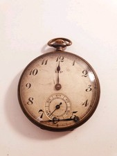 Ancienne montre gousset acier LIP mécanique A Restaurer 