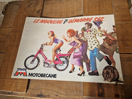 Feuille publicitaire mobylette - publicitaire,