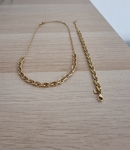 Parure couleur collier - couleur, or,