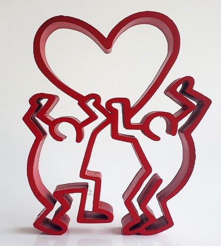 Sculpture amour love haring - sculpture,