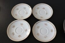 4 soucoupes en porcelaine de SOLOGNE LAMOTTE