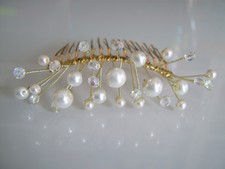 Bijou d cheveux peigne Perle
