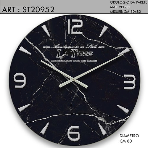 Horloge murale verre effet - horloge,