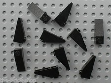 10 x black slope brick LEGO