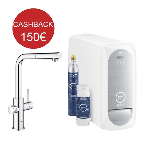 Robinet cuisine grohe - cuisine, blue