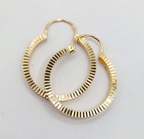 Créoles vintage rose 18k - créoles,