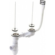 Vidage pour évier deux cuves avec trop plein NICOLL