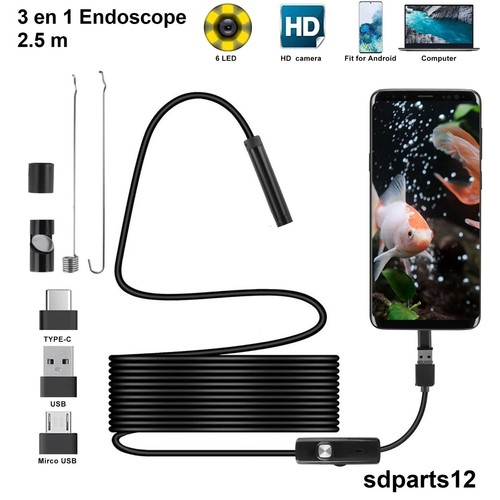 Caméra endoscopique led - endoscopique,