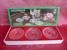 7 Beau dessous de Plats (6 Glasunt 1 Flaschenunt Cristal Plomb Nachtmann Europe