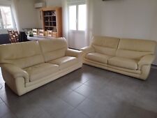 canapés cuir 3 places (cuir